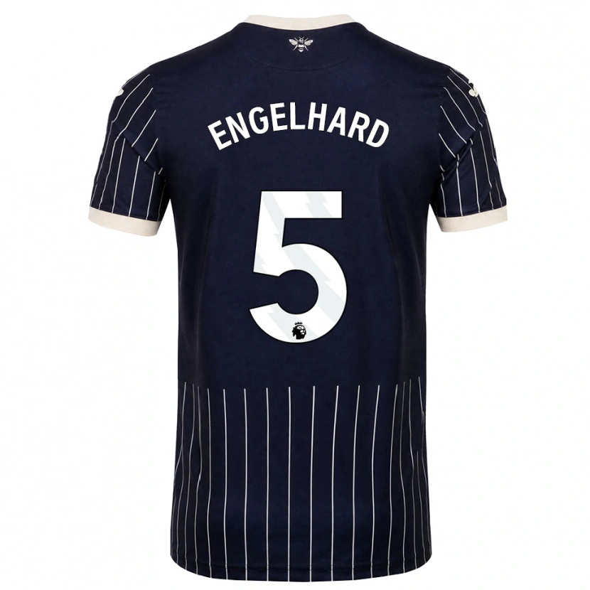 Danxen Homem Camisola Carolin Engelhard #5 Preto Branco Alternativa 2026/27 Camisa Brasil