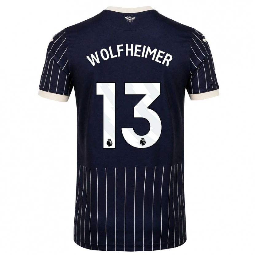 Danxen Homem Camisola Connor Wolfheimer #13 Preto Branco Alternativa 2026/27 Camisa Brasil