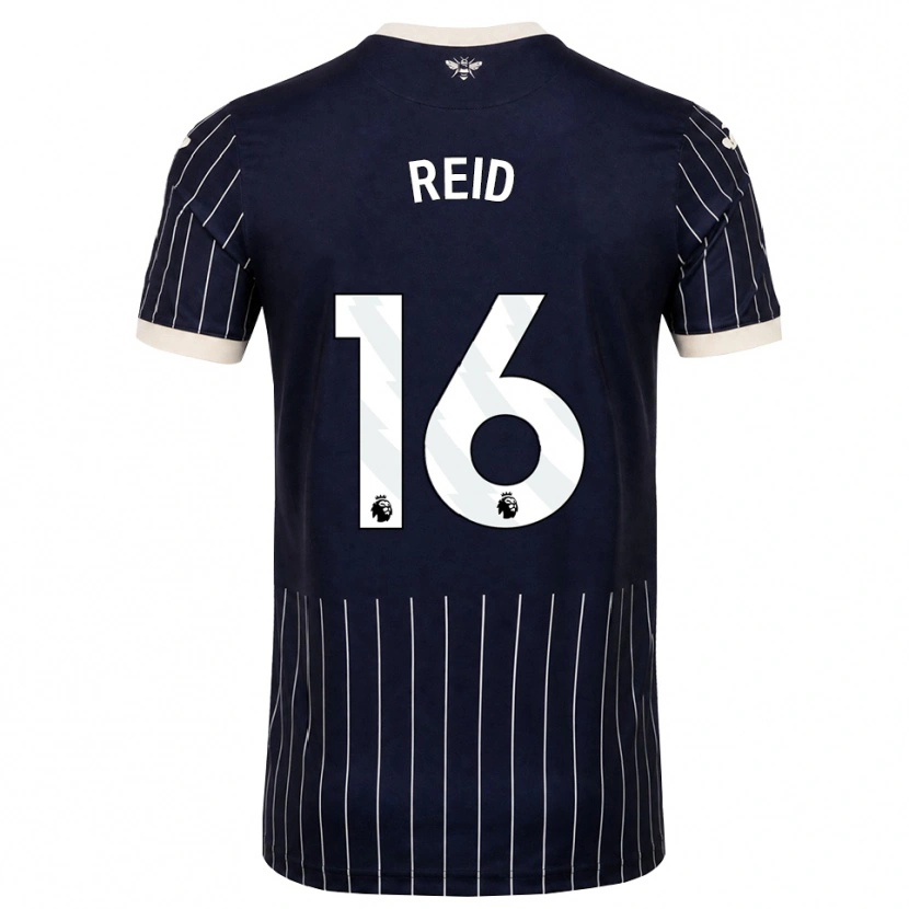 Danxen Homem Camisola Jodie Reid #16 Preto Branco Alternativa 2026/27 Camisa Brasil