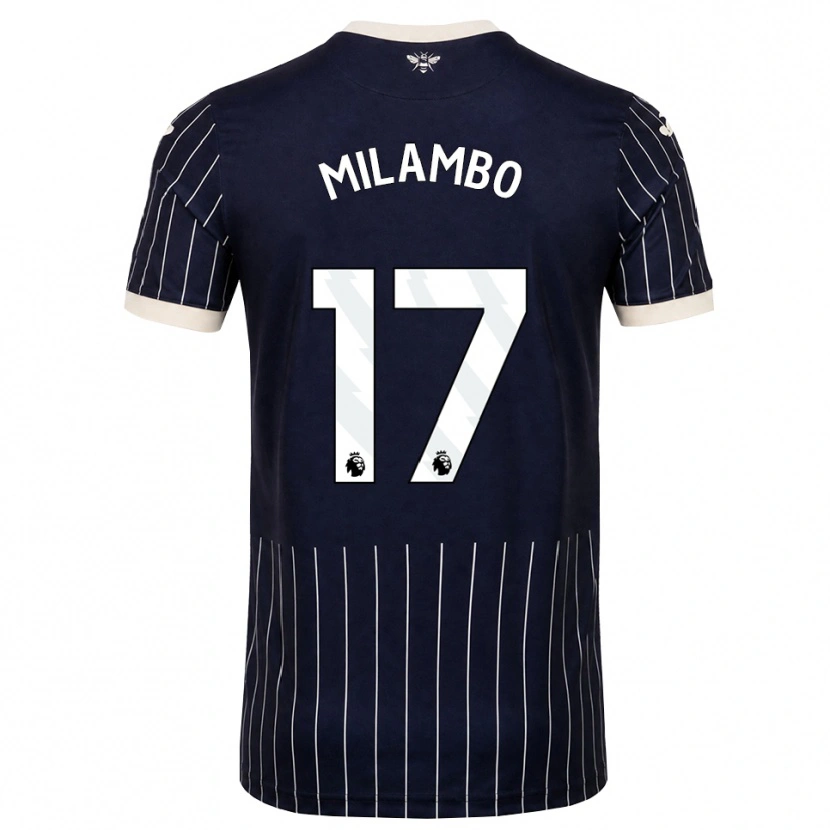Danxen Homem Camisola Antoni Milambo #17 Preto Branco Alternativa 2026/27 Camisa Brasil