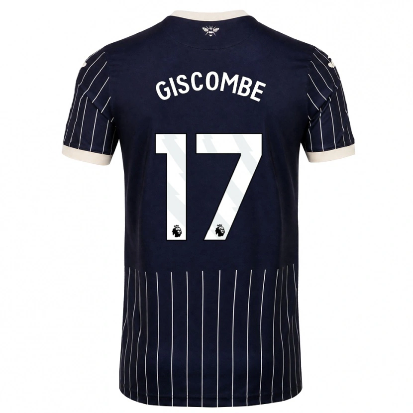 Danxen Homem Camisola Naeem Giscombe #17 Preto Branco Alternativa 2026/27 Camisa Brasil