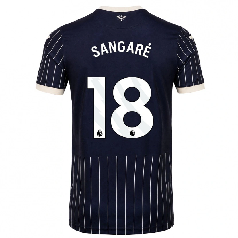 Danxen Homem Camisola Mamadou Sangaré #18 Preto Branco Alternativa 2026/27 Camisa Brasil