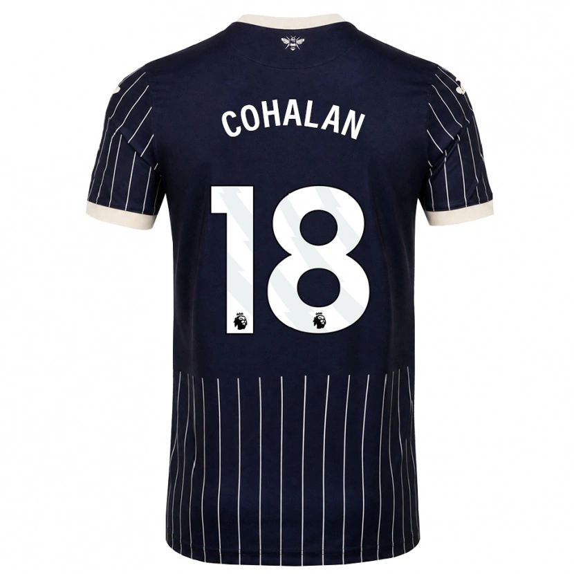 Danxen Homem Camisola Chris Cohalan #18 Preto Branco Alternativa 2026/27 Camisa Brasil