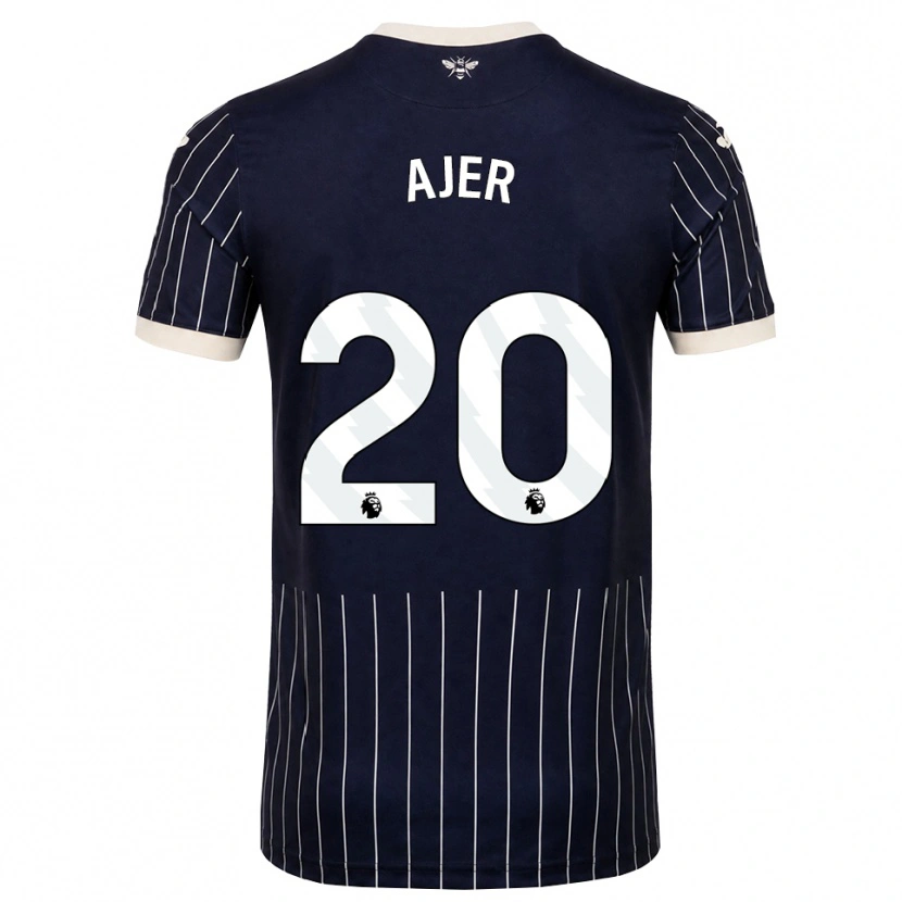 Danxen Homem Camisola Kristoffer Ajer #20 Preto Branco Alternativa 2026/27 Camisa Brasil