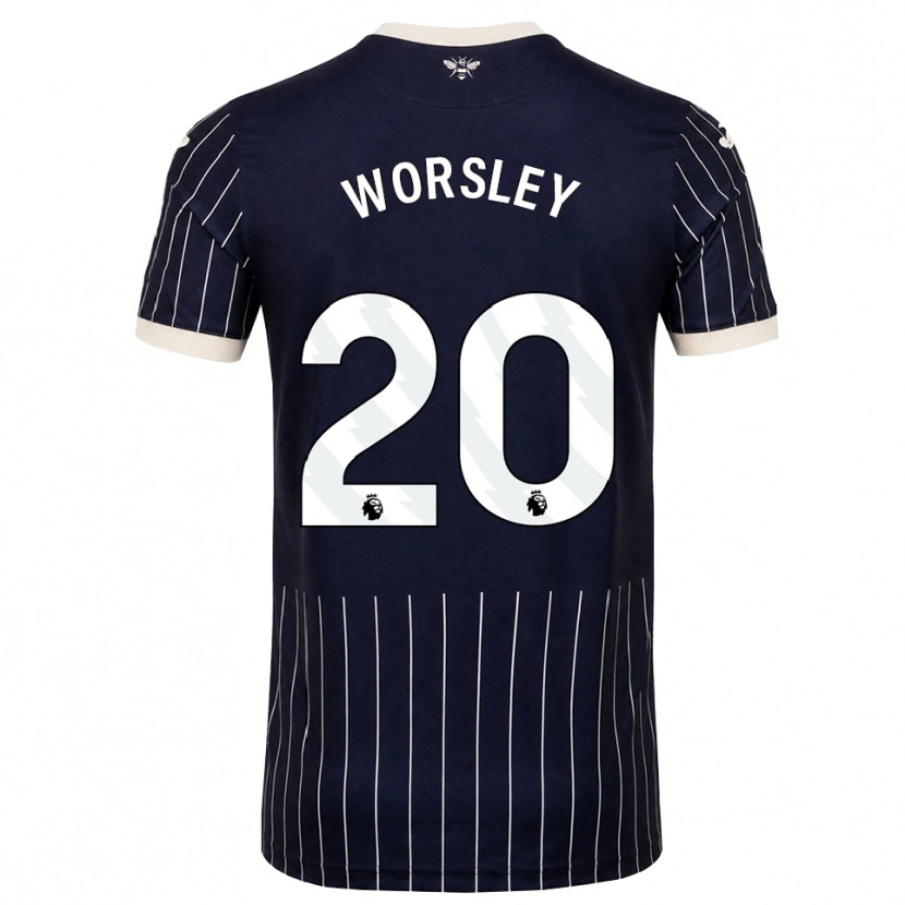 Danxen Homem Camisola Freya Worsley #20 Preto Branco Alternativa 2026/27 Camisa Brasil