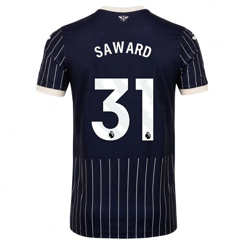 Danxen Homem Camisola Sammie Saward #31 Preto Branco Alternativa 2026/27 Camisa Brasil