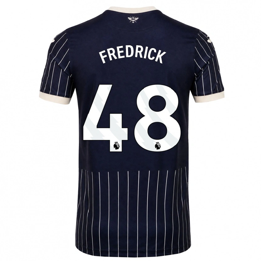 Danxen Homem Camisola Benjamin Fredrick #48 Preto Branco Alternativa 2026/27 Camisa Brasil