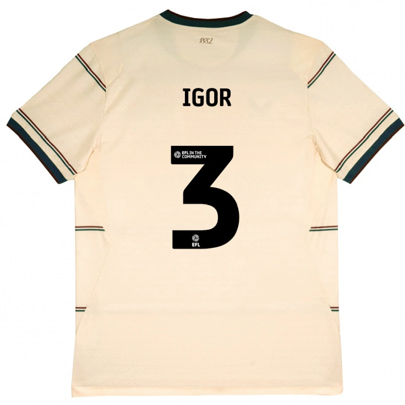 Danxen Homem Camisola Igor Julio #3 Beige Borgonha Alternativa 2026/27 Camisa Brasil