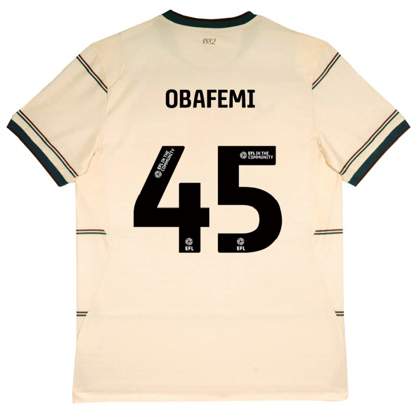 Danxen Homem Camisola Michael Obafemi #45 Beige Borgonha Alternativa 2026/27 Camisa Brasil