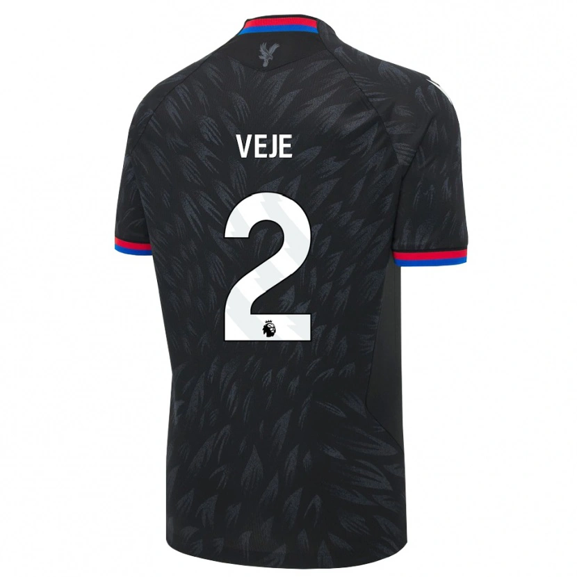 Danxen Homem Camisola Katrine Veje #2 Preto Azul Vermelho Alternativa 2026/27 Camisa Brasil