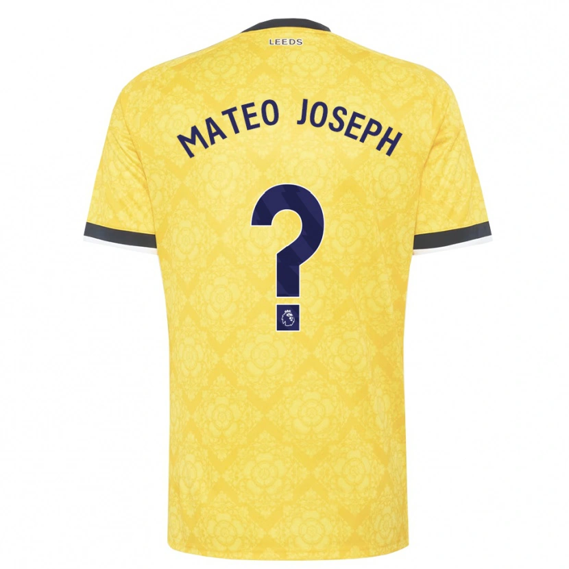 Danxen Homem Camisola Mateo Joseph #0 Amarelo Branco Preto Alternativa 2026/27 Camisa Brasil