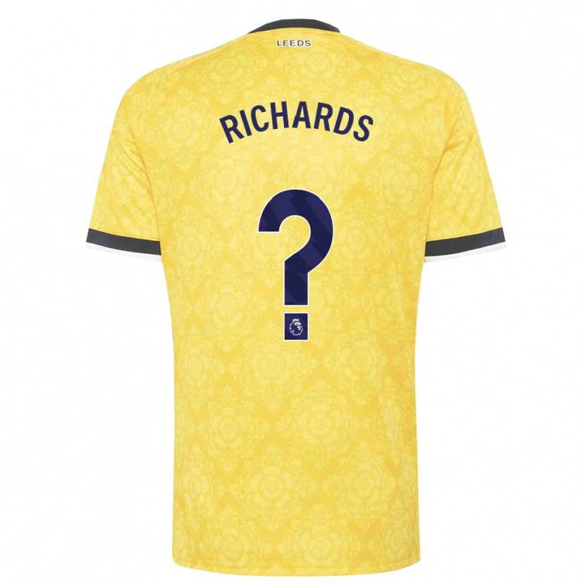 Danxen Homem Camisola Joe Richards #0 Amarelo Branco Preto Alternativa 2026/27 Camisa Brasil