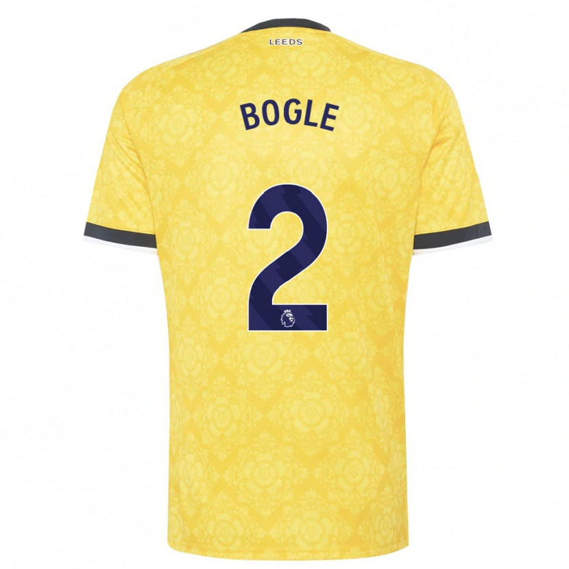 Danxen Homem Camisola Jayden Bogle #2 Amarelo Branco Preto Alternativa 2026/27 Camisa Brasil