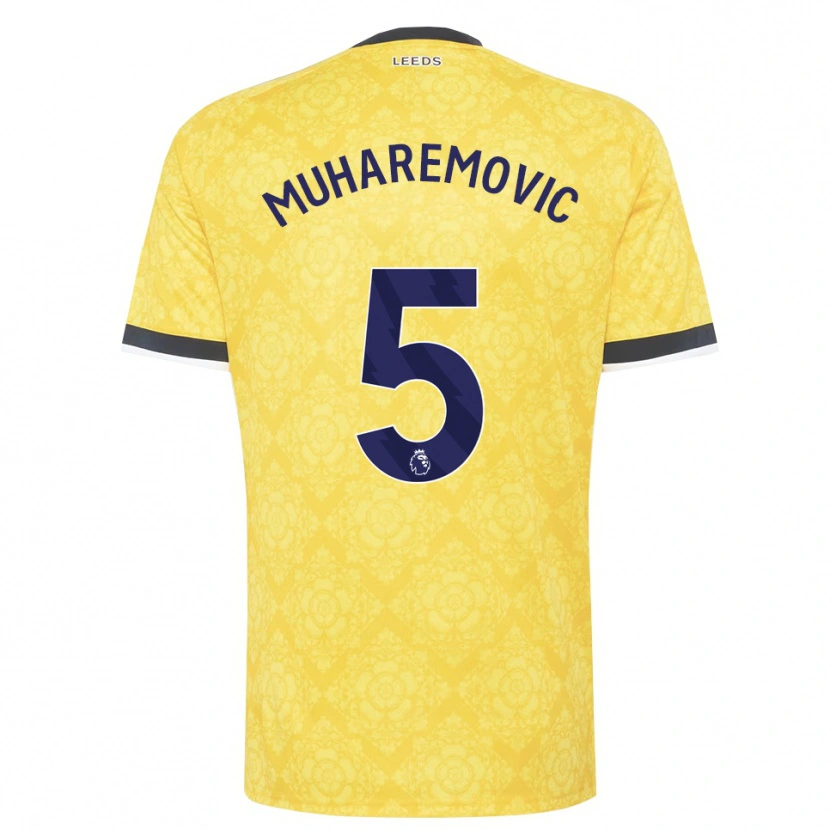 Danxen Homem Camisola Tarik Muharemović #5 Amarelo Branco Preto Alternativa 2026/27 Camisa Brasil