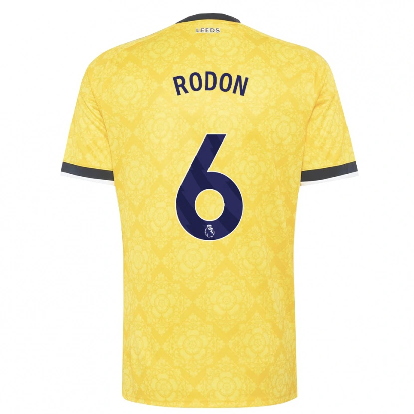 Danxen Homem Camisola Joe Rodon #6 Amarelo Branco Preto Alternativa 2026/27 Camisa Brasil