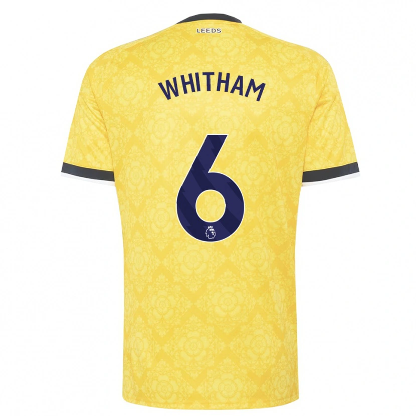Danxen Homem Camisola Danielle Whitham #6 Amarelo Branco Preto Alternativa 2026/27 Camisa Brasil