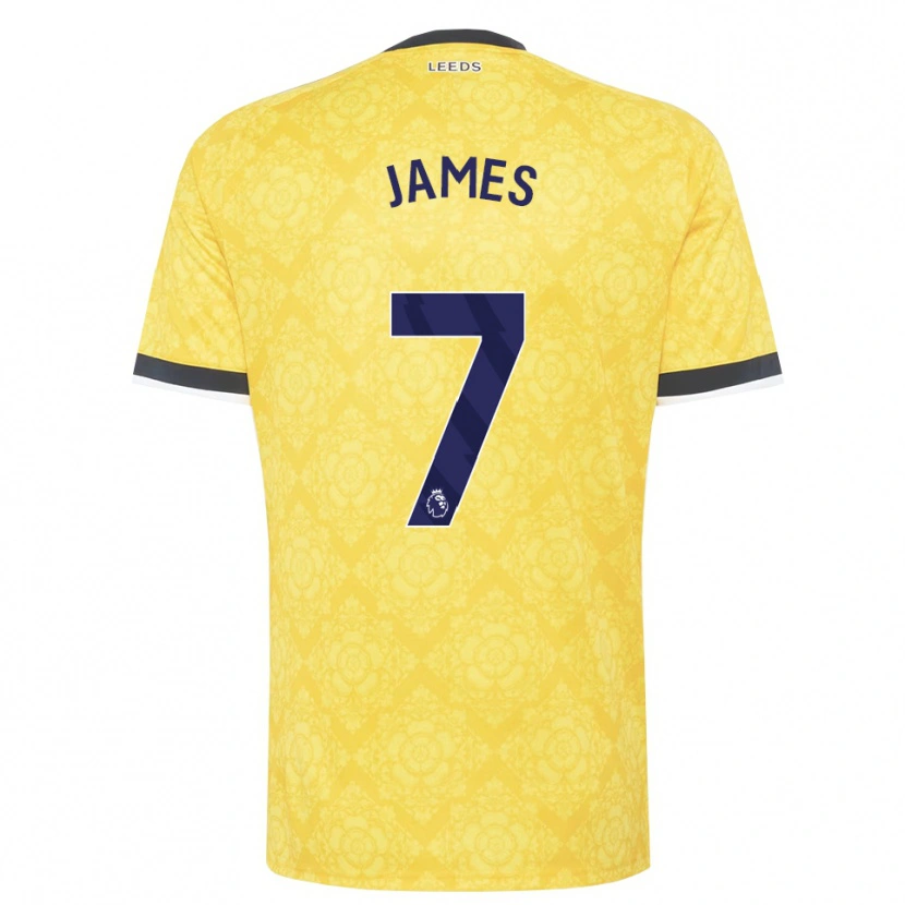 Danxen Homem Camisola Daniel James #7 Amarelo Branco Preto Alternativa 2026/27 Camisa Brasil