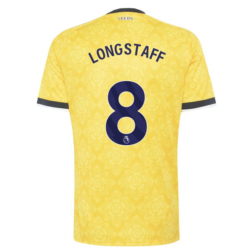 Danxen Homem Camisola Sean Longstaff #8 Amarelo Branco Preto Alternativa 2026/27 Camisa Brasil