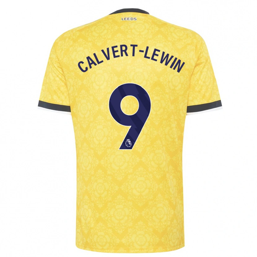 Danxen Homem Camisola Dominic Calvert-Lewin #9 Amarelo Branco Preto Alternativa 2026/27 Camisa Brasil