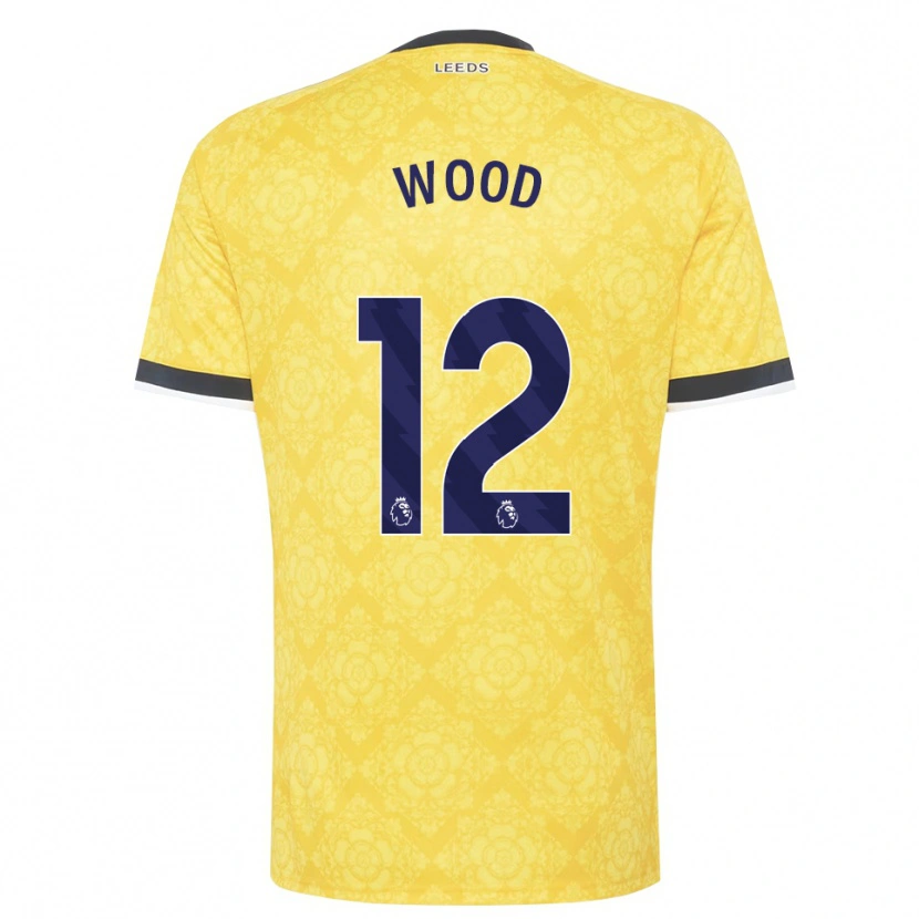 Danxen Homem Camisola Oliver Wood #12 Amarelo Branco Preto Alternativa 2026/27 Camisa Brasil
