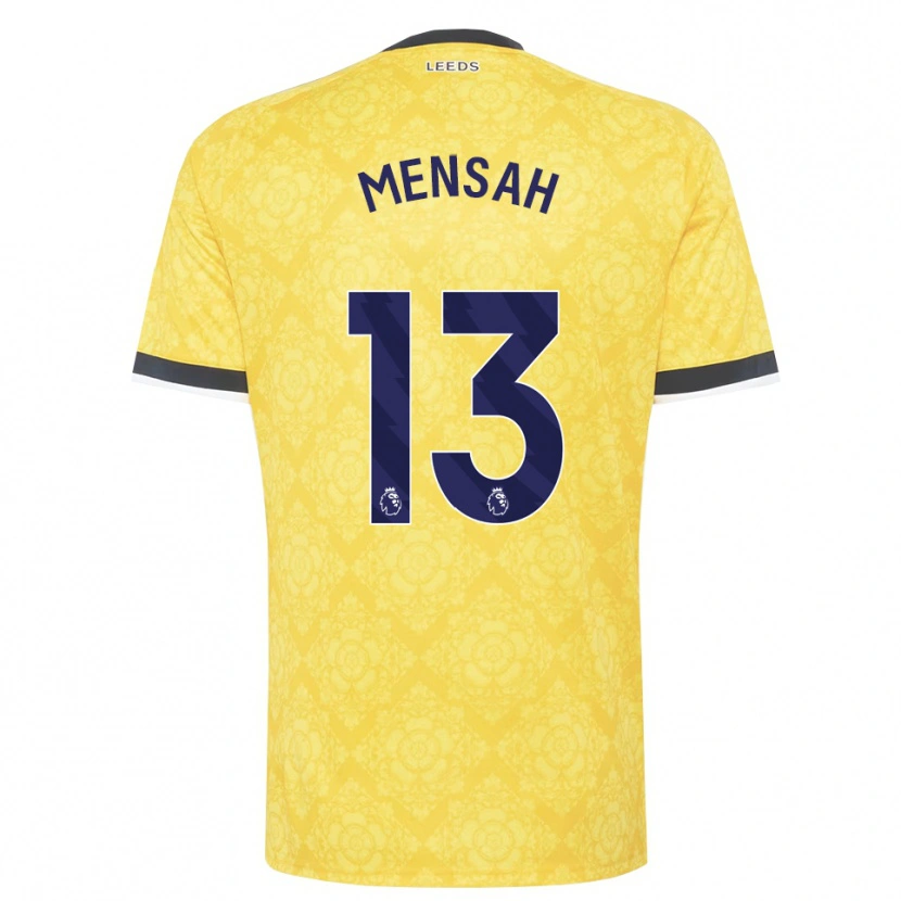 Danxen Homem Camisola Marlon Mensah #13 Amarelo Branco Preto Alternativa 2026/27 Camisa Brasil