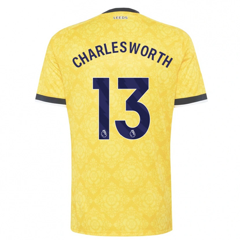 Danxen Homem Camisola Millie Robshaw-Charlesworth #13 Amarelo Branco Preto Alternativa 2026/27 Camisa Brasil