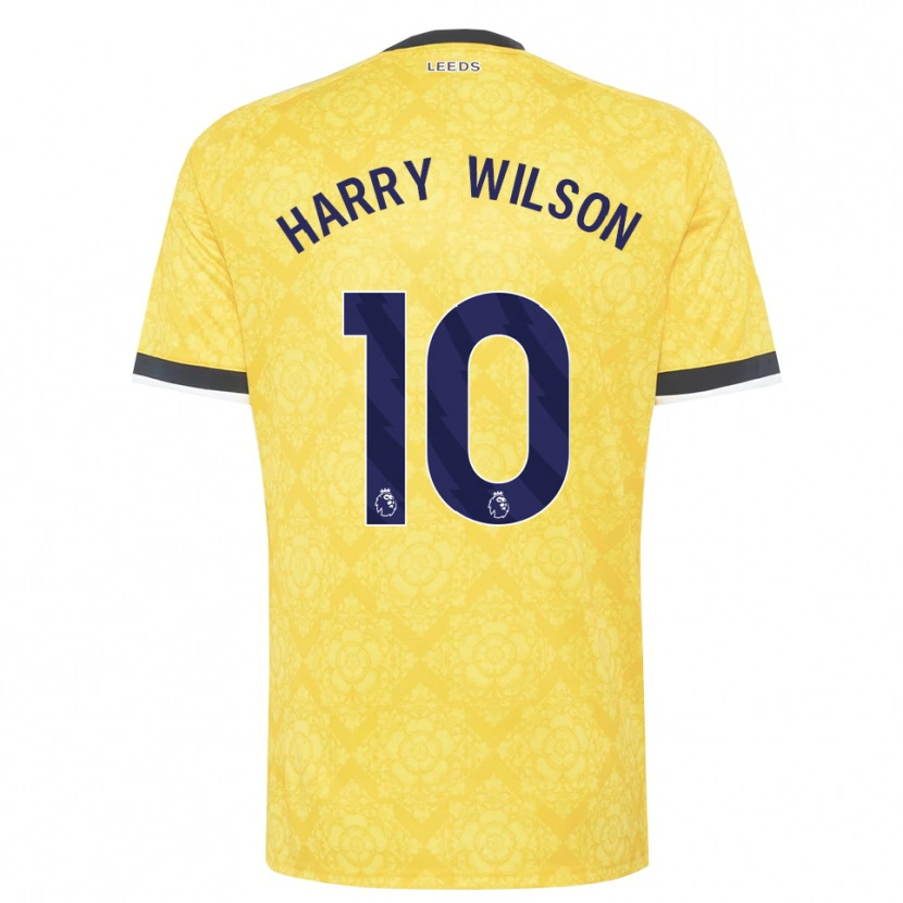 Danxen Homem Camisola Harry Wilson #10 Amarelo Branco Preto Alternativa 2026/27 Camisa Brasil