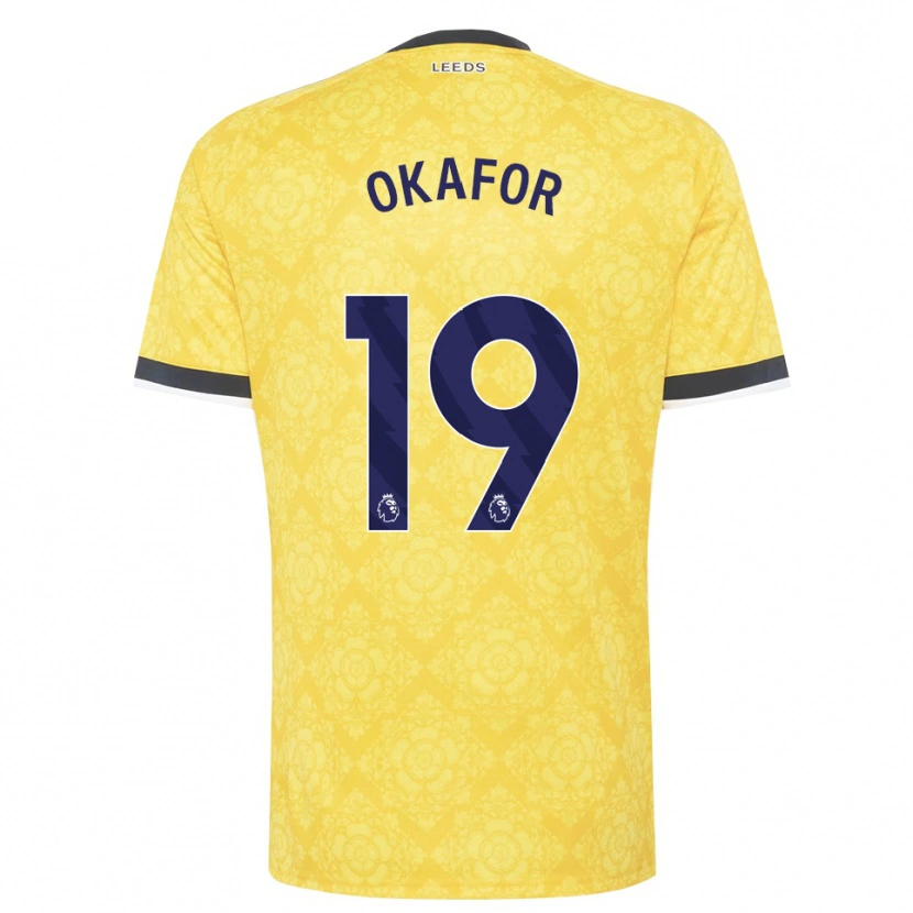 Danxen Homem Camisola Noah Okafor #19 Amarelo Branco Preto Alternativa 2026/27 Camisa Brasil