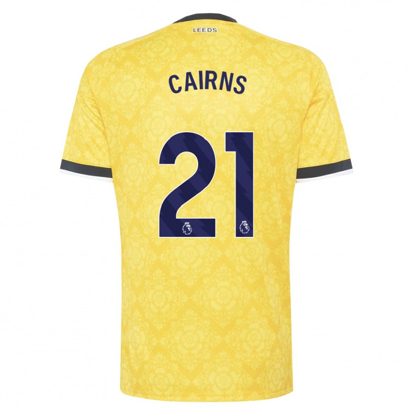 Danxen Homem Camisola Alex Cairns #21 Amarelo Branco Preto Alternativa 2026/27 Camisa Brasil