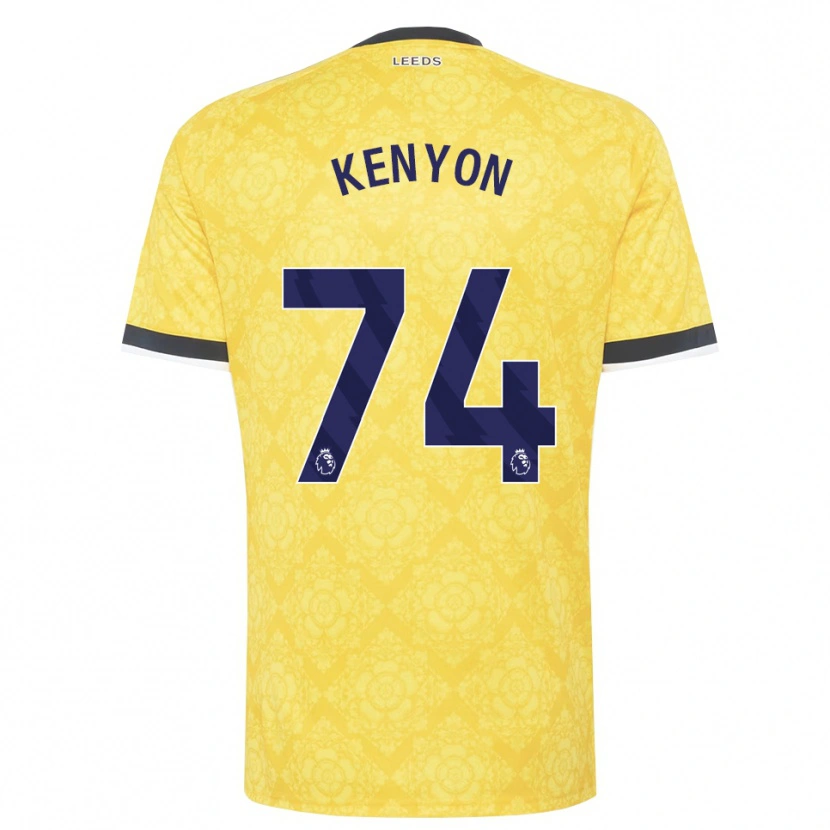 Danxen Homem Camisola George Kenyon #74 Amarelo Branco Preto Alternativa 2026/27 Camisa Brasil
