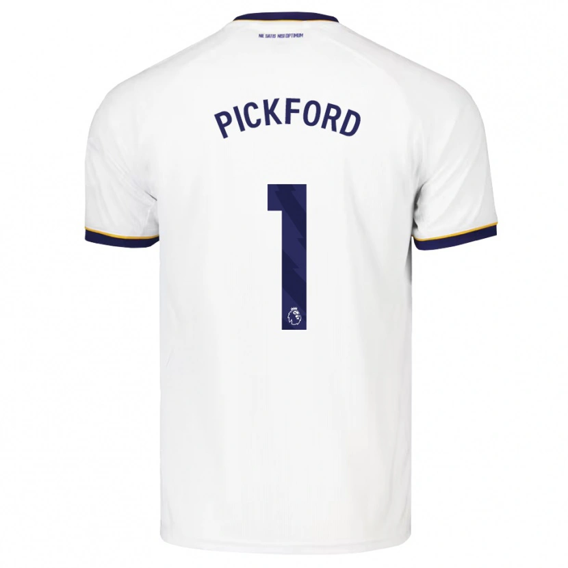 Danxen Homem Camisola Jordan Pickford #1 Midnightblue Branco Amarelo Alternativa 2026/27 Camisa Brasil