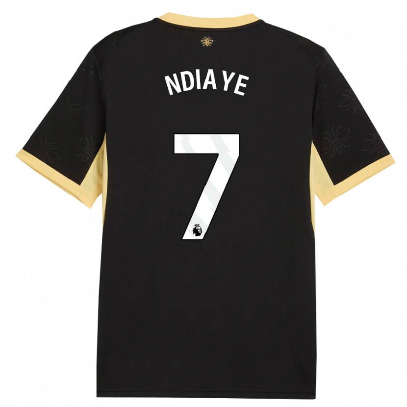 Danxen Homem Camisola Iliman Ndiaye #7 Preto Amarelo Alternativa 2026/27 Camisa Brasil