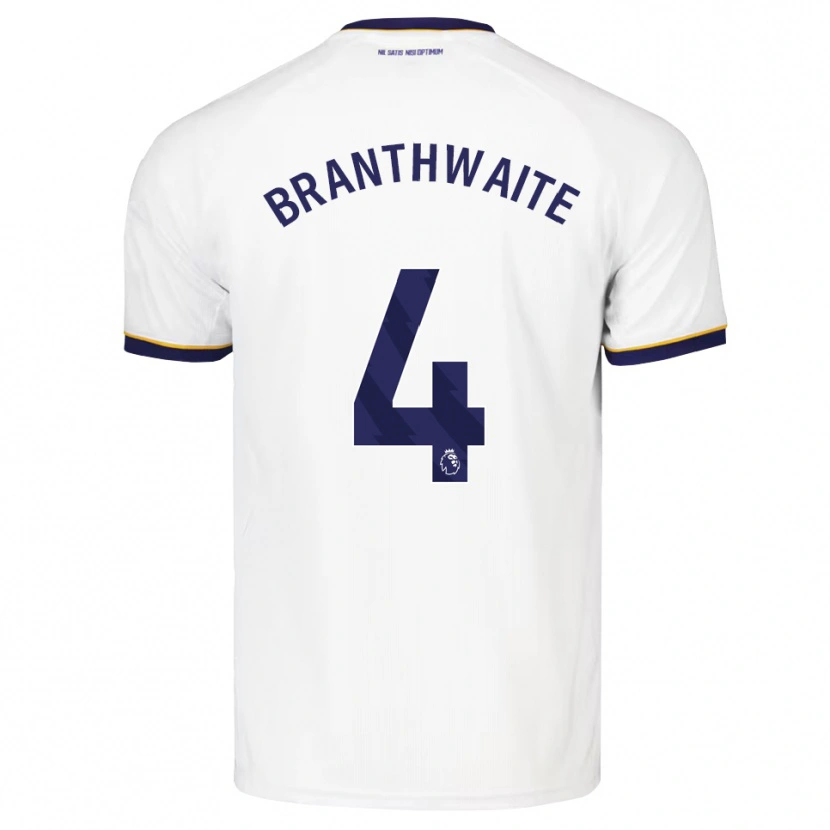 Danxen Homem Camisola Jarrad Branthwaite #4 Midnightblue Branco Amarelo Alternativa 2026/27 Camisa Brasil
