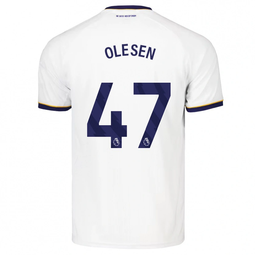Danxen Homem Camisola Karoline Olesen #47 Midnightblue Branco Amarelo Alternativa 2026/27 Camisa Brasil