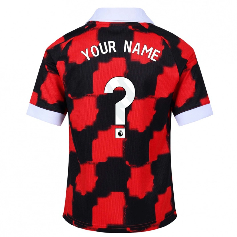 Danxen Homem Camisola Seu Nome #0 Vermelho Branco Preto Alternativa 2026/27 Camisa Brasil