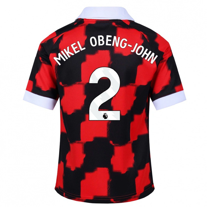Danxen Homem Camisola Joe Mikel Obeng-John #2 Vermelho Branco Preto Alternativa 2026/27 Camisa Brasil