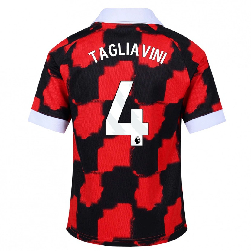 Danxen Homem Camisola Ella Tagliavini #4 Vermelho Branco Preto Alternativa 2026/27 Camisa Brasil