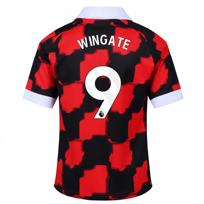 Danxen Homem Camisola Tom Wingate #9 Vermelho Branco Preto Alternativa 2026/27 Camisa Brasil