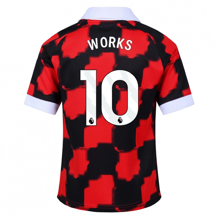 Danxen Homem Camisola Terrell Works #10 Vermelho Branco Preto Alternativa 2026/27 Camisa Brasil