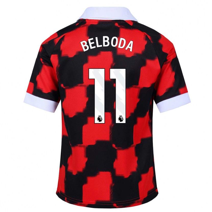Danxen Homem Camisola Malachai Belboda #11 Vermelho Branco Preto Alternativa 2026/27 Camisa Brasil