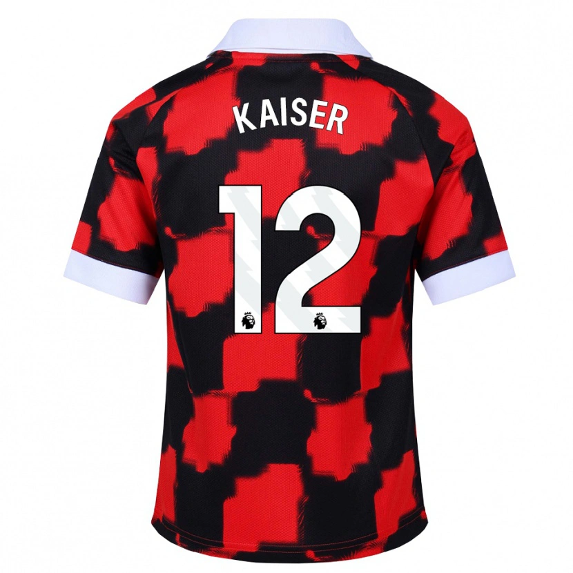 Danxen Homem Camisola Dino Kaiser #12 Vermelho Branco Preto Alternativa 2026/27 Camisa Brasil