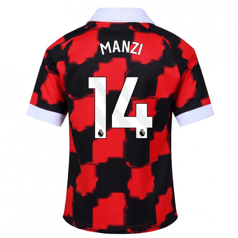 Danxen Homem Camisola Sophie Manzi #14 Vermelho Branco Preto Alternativa 2026/27 Camisa Brasil