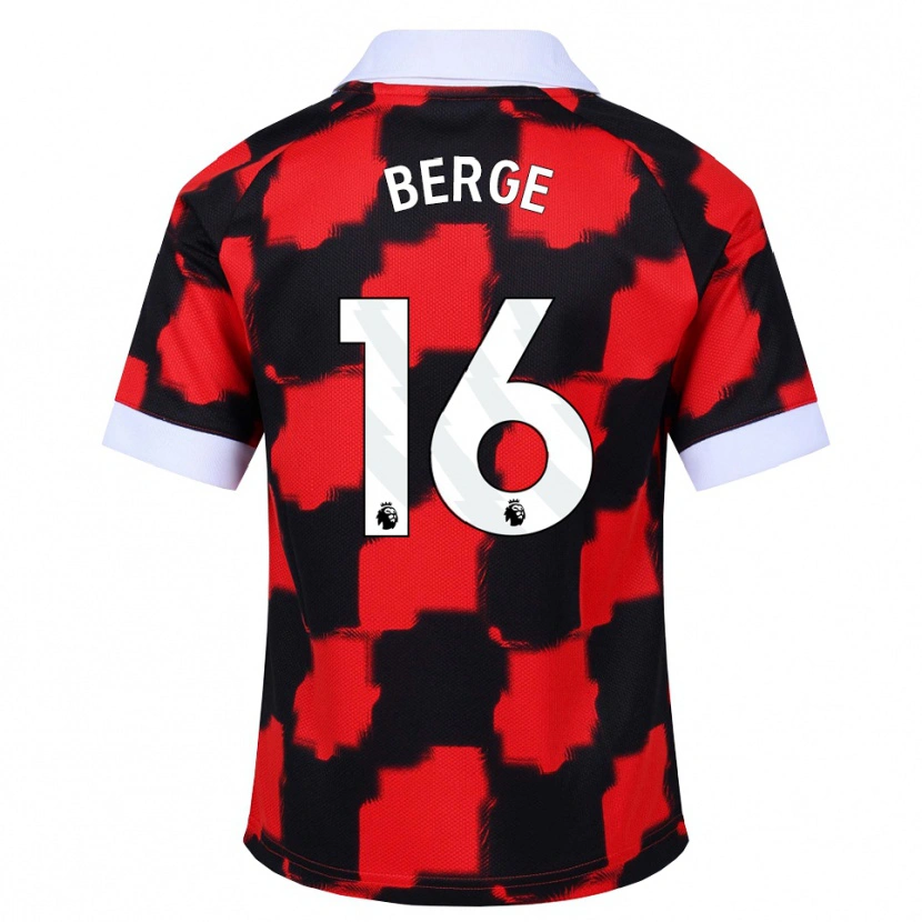Danxen Homem Camisola Sander Berge #16 Vermelho Branco Preto Alternativa 2026/27 Camisa Brasil