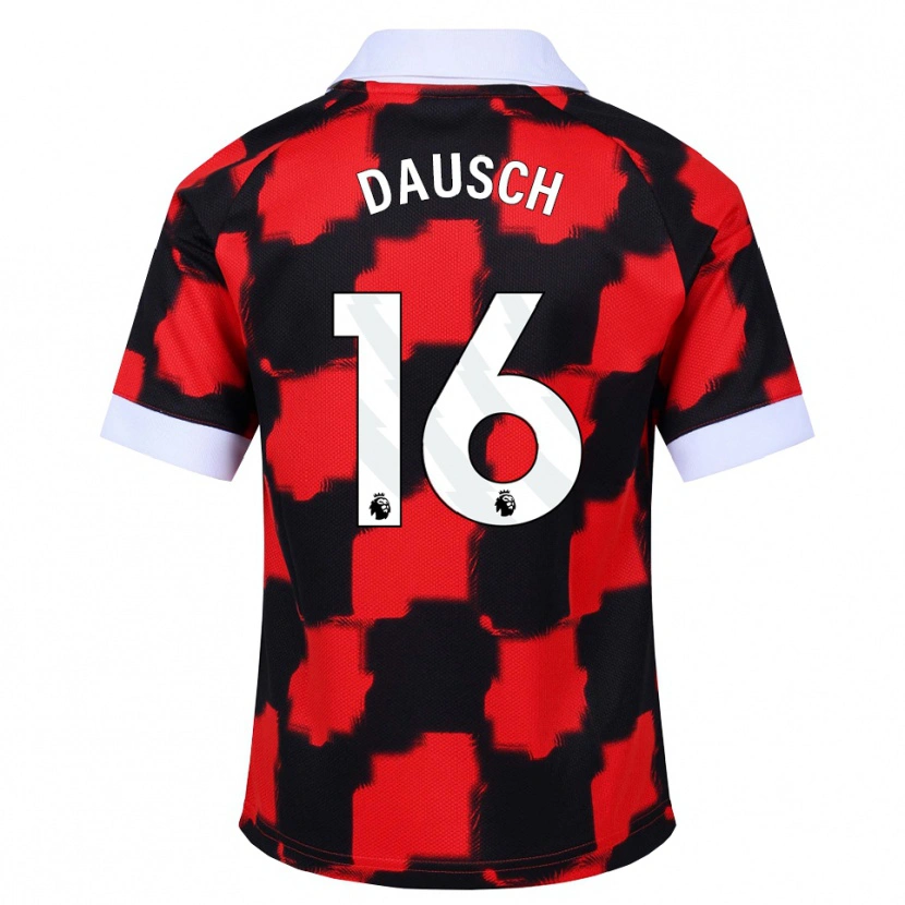 Danxen Homem Camisola Leo Dausch #16 Vermelho Branco Preto Alternativa 2026/27 Camisa Brasil
