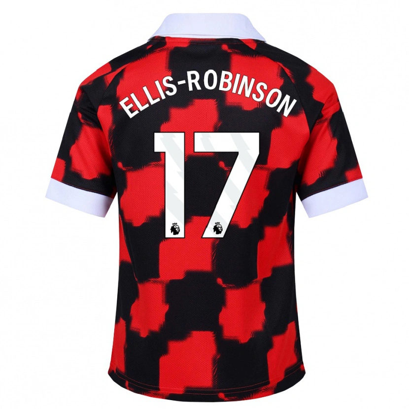 Danxen Homem Camisola Eddie Ellis-Robinson #17 Vermelho Branco Preto Alternativa 2026/27 Camisa Brasil