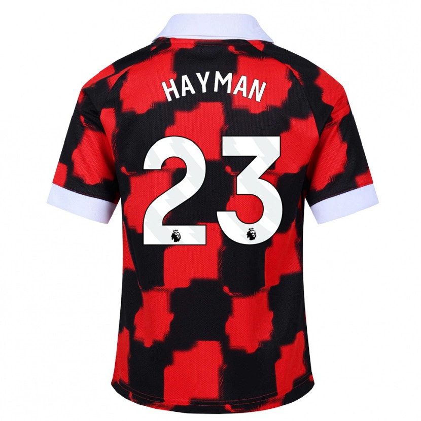 Danxen Homem Camisola Alex Hayman #23 Vermelho Branco Preto Alternativa 2026/27 Camisa Brasil