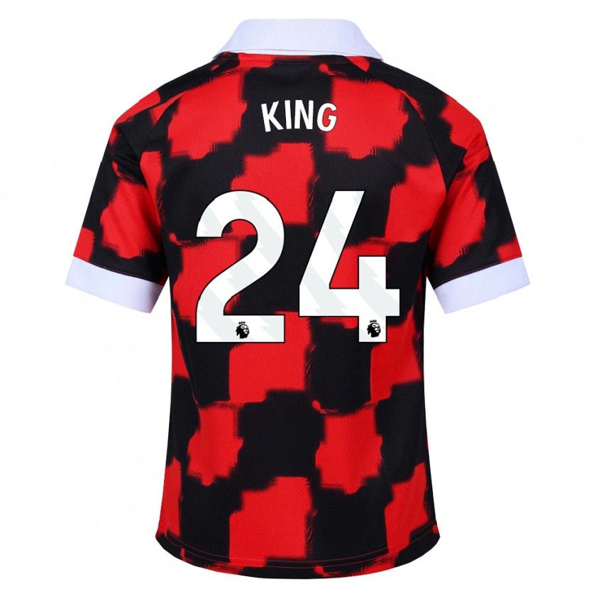Danxen Homem Camisola Josh King #24 Vermelho Branco Preto Alternativa 2026/27 Camisa Brasil