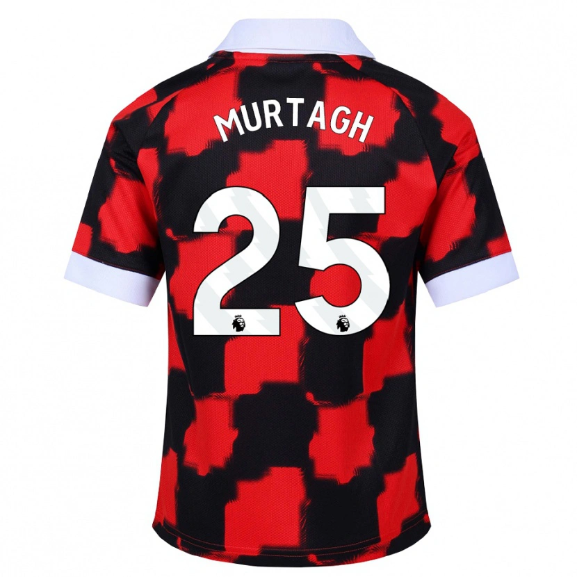 Danxen Homem Camisola Ruby Murtagh #25 Vermelho Branco Preto Alternativa 2026/27 Camisa Brasil