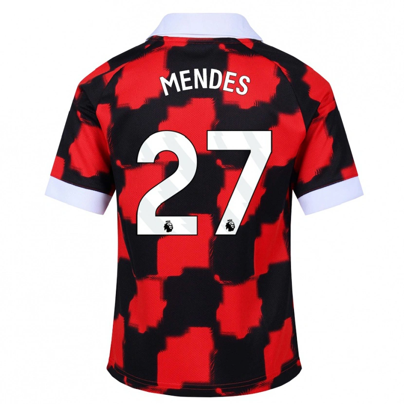 Danxen Homem Camisola Megalie Mendes #27 Vermelho Branco Preto Alternativa 2026/27 Camisa Brasil