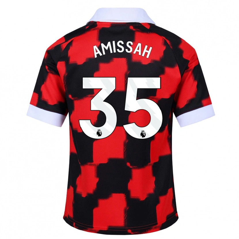 Danxen Homem Camisola Sam Amissah #35 Vermelho Branco Preto Alternativa 2026/27 Camisa Brasil